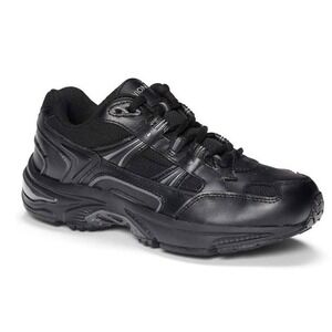 Vionic Sneaker Walker Black Leather Mens‎ 10 Medium Arch Support New
